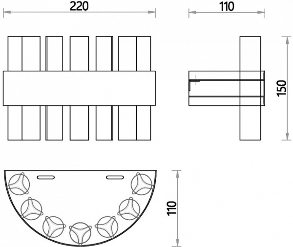 Накладной светильник Favourite Placerat 4012-1W