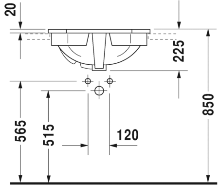 Раковина Duravit 1930 0476580000