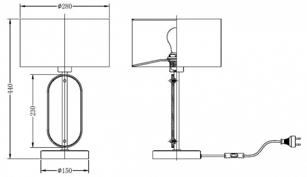 Настольная лампа декоративная Maytoni Marmo MOD099TL-01G