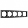 Рамка на 5 постов Werkel Stark (черный) W0051808
