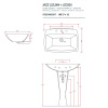 Раковина Artceram Jazz JZL004 01 00
