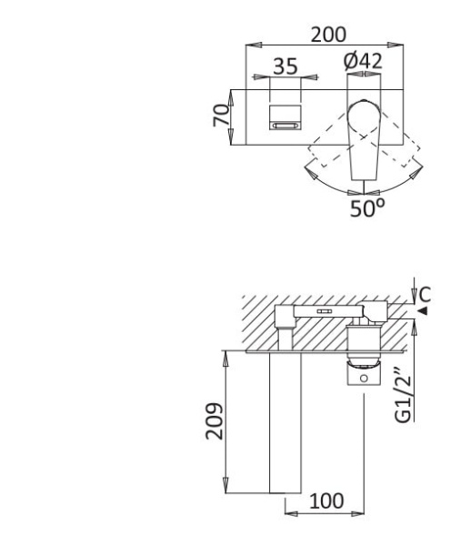Смеситель для раковины Cezares Nautic NAUTIC-BLI-BIO белый матовый