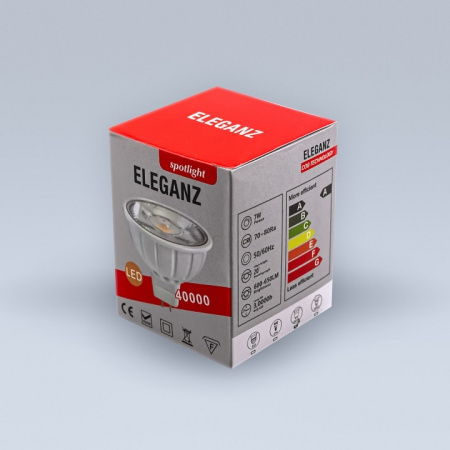 Лампа светодиодная Eleganz GU10 7Вт 4500K 1315