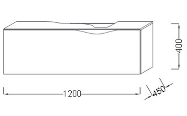 Тумба под раковину Jacob Delafon Stillness 120 EB2001-P6 дуб