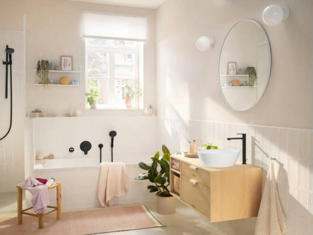 Смеситель для душа hansgrohe Rebris S 72466670 черный матовый