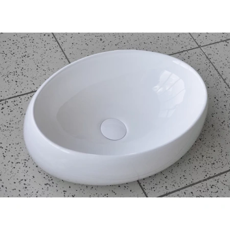 Раковина-чаша CeramaLux 9030B 48x34 см, накладная, белый