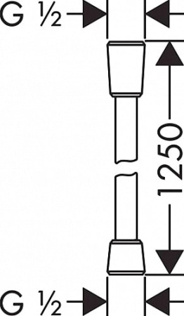 Шланг для душа hansgrohe COMFORTFLEX 28167000