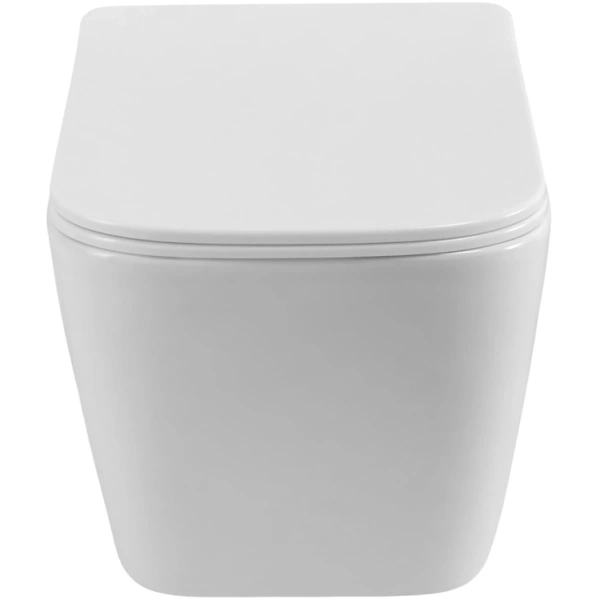 Унитаз подвесной BelBagno Kraft BB7106CH-TOR/SC безободковый, торнадо, с сиденьем микролифт, белый