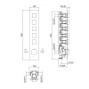 Смеситель для душа Carimali ilQuadro 21050EST-CR