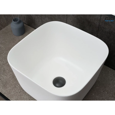 Раковина-чаша GID N9301wg 36x36 см, накладная, белый матовый