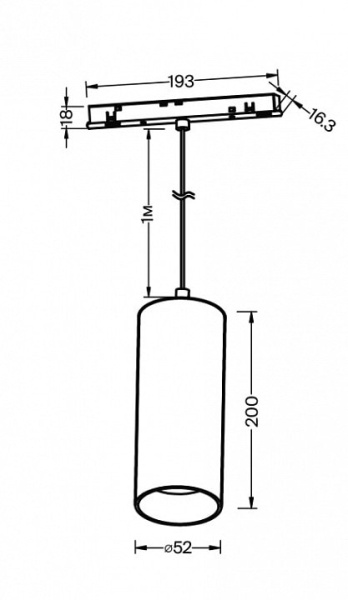 Подвесной светильник Maytoni Focus LED TR041-2-12W4K-B