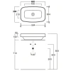 Раковина 60x38 см Simas Baden Baden BB11bi