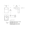 Раковина Milldue Prop 36 9195*1 Bianco Opaco