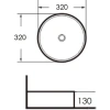 Раковина-чаша 32x32 см Grossman GR-3021