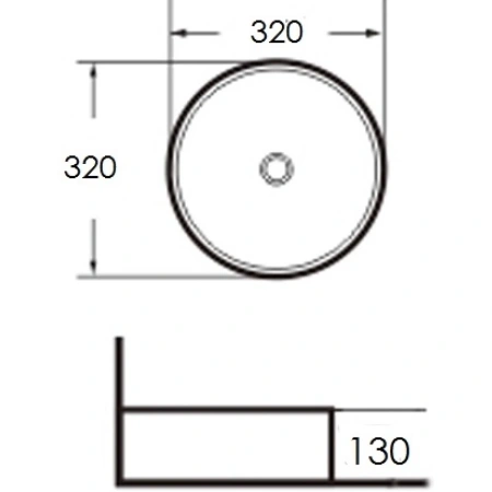 Раковина-чаша 32x32 см Grossman GR-3021