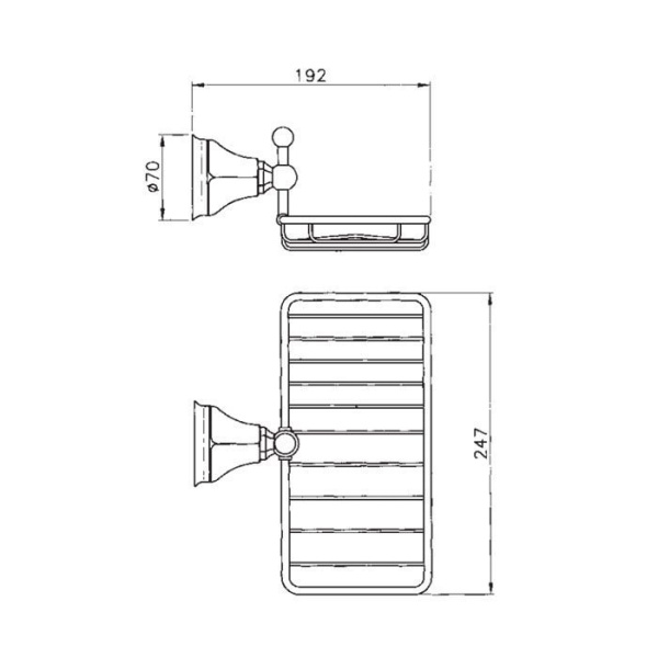 Полочка Nicolazzi Teide 1493CR05