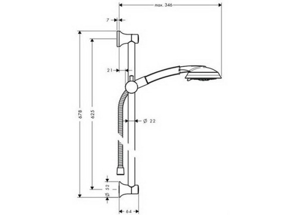 Душевой гарнитур hansgrohe Raindance Classic 100 Air 3jet 27843000