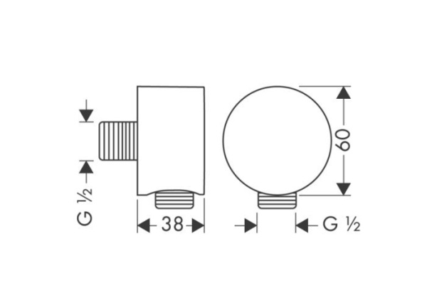 Подключение для шланга Axor 27451000