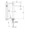 Смеситель для раковины Fantini Lame 24 02 M006WF