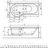 Акриловая ванна Excellent Be Spot 160х80 WAEX.BSL16WH левая