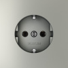 Розетка с заземлением без рамки Voltum S70 VLS040105