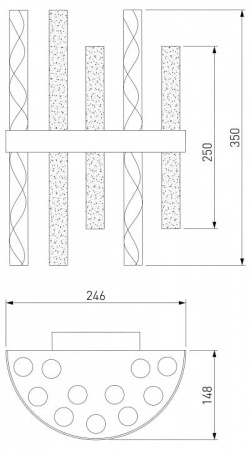 Накладной светильник Bogate's Hollis 367/2