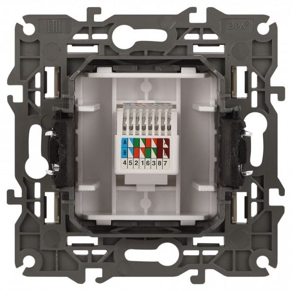 Розетка Ethernet RJ-45 без рамки Эра Эра Elegance 14-3107-04