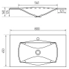 Раковина 80x45 см Акватон Блент 1A709231BL010