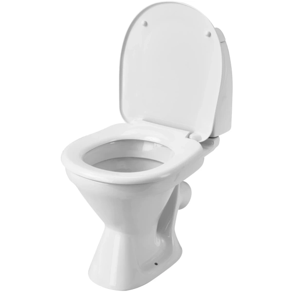 Унитаз-компакт Santek Римини 1.WH11.1.758 косой выпуск, с сиденьем полипропилен, белый