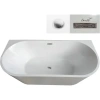 Акриловая ванна Ceruttispa Vettore CT9345 170x75 см, белый