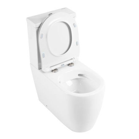 Унитаз-компакт безободковый BelBagno MARINO BB105CPR с сиденьем BB2034SC