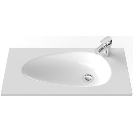 Раковина Roca Pluma ZRU9310299 78x38,5 см, накладная, белый