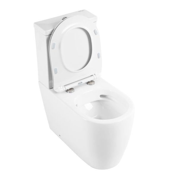 Унитаз-компакт безободковый BelBagno MARINO BB105CPR с сиденьем BB2034SC