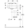 Раковина 40x25 см Geberit Renova Compact 276140000