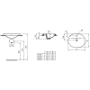 Раковина 55x43 см Ideal Standard Connect E503901