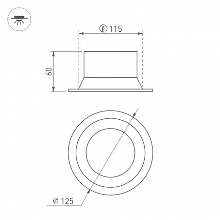Встраиваемый светильник Arlight MS-BREEZE 035613(1)