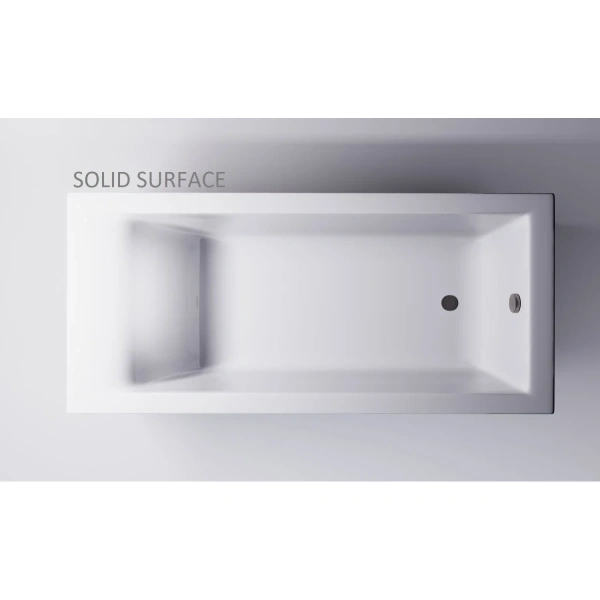 Ванна из литьевого мрамора Astra-Form Нейт Solid Surface 01010091 170x75 см, белый матовый