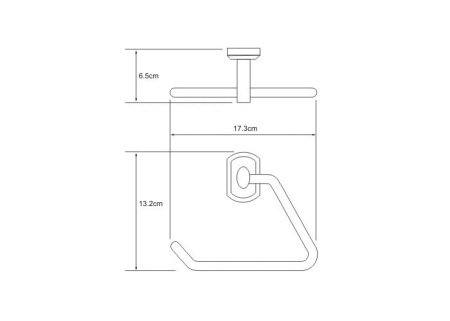 Держатель полотенец WasserKRAFT Oder K-3061