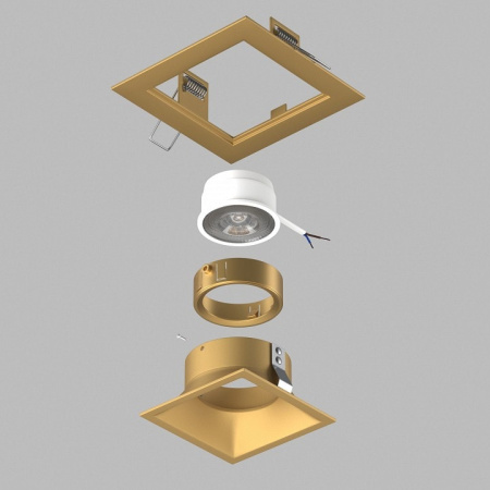 Встраиваемый светильник Lightstar Domino D51303GMOD