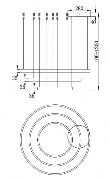 Основание Maytoni Rim MOD058A-03BS