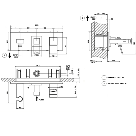 Смеситель для раковины Gessi Rettangolo K 53140#031