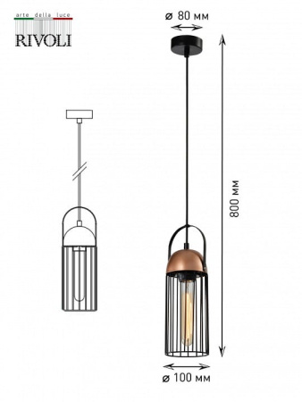 Подвесной светильник Rivoli Anemon Б0047359