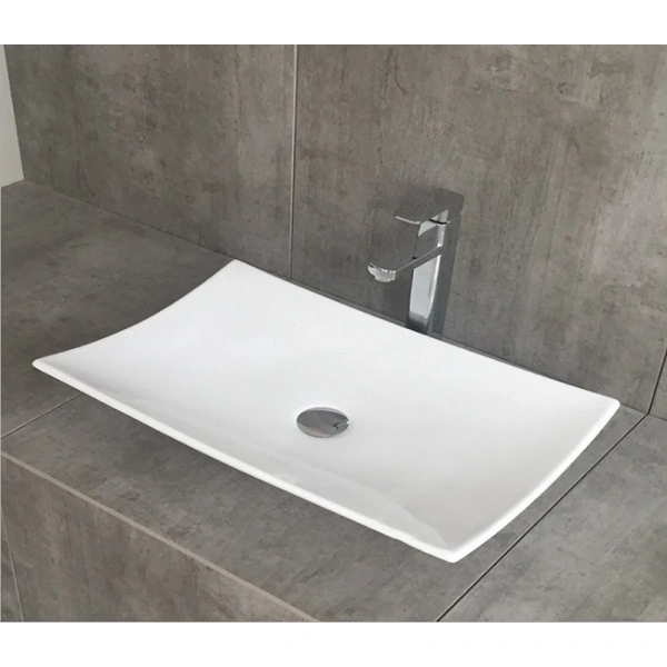 Раковина-чаша CeramaLux 78123B 68x34,5 см, накладная, белый