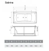 Акриловая ванна Relisan Sabrina 170х70 Гл000024804 белый