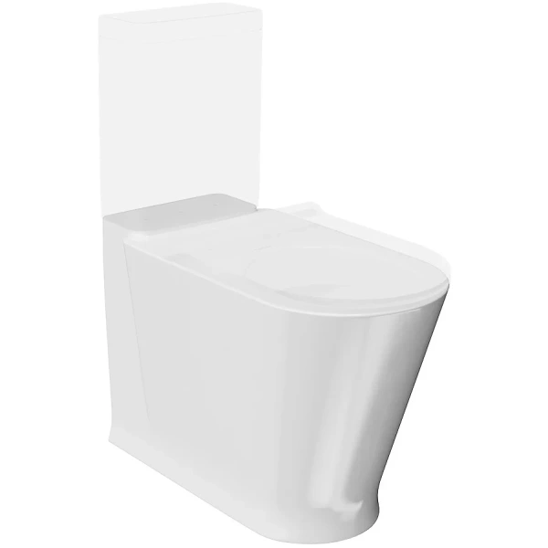 Чаша напольного безободкового унитаза Kerama Marazzi Plaza Modern PLMR.wc.01