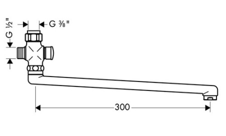 Длинный поворотный излив hansgrohe 14495000