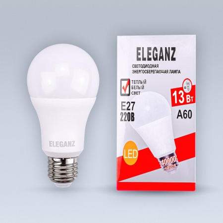 Лампа светодиодная Eleganz E27 13Вт 3000K 1372