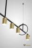 Люстра на штанге AM-Group  AM438 POLISHED GOLD