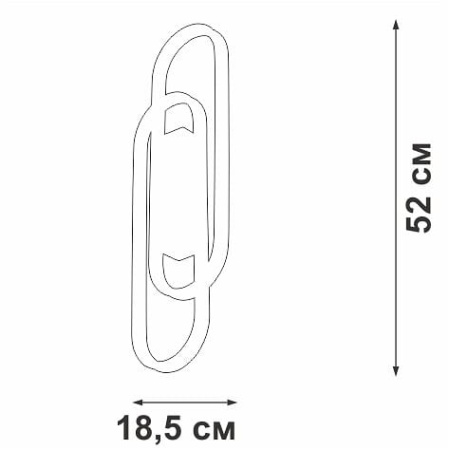 Накладной светильник Vitaluce V3042 V3042-0/2A