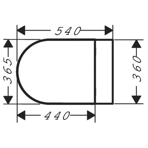 Унитаз подвесной Hansgrohe EluPura Original S 60142450 безободковый, белый глянец